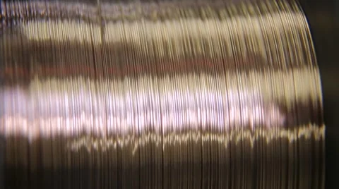 Alloy wire precious metals Stock Footage 68804449