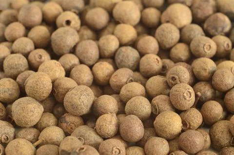 Allspice detail macro texture background Stock Photos