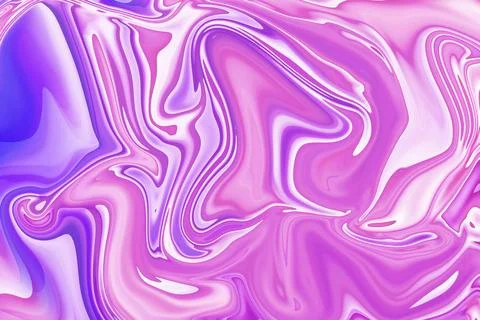 The allure of textured patterns in a purple abstract liquid metallic reflec.. Stock Photos