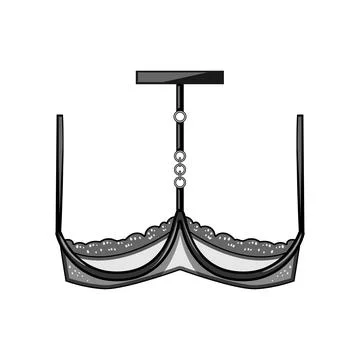 Alluring bra sexy cartoon vector illustration Stock Illustration