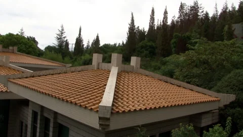 Alluring cityscape of structural edifices lining avenues in China. Stock Footage 234108065