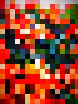 An alluring illustration of exquisite geometric pattern of colorful triangles Stock Illustration