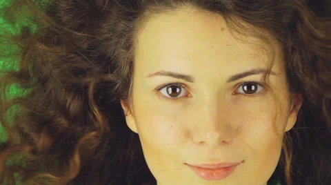 Alluring look with the wind Stock Footage 66507594