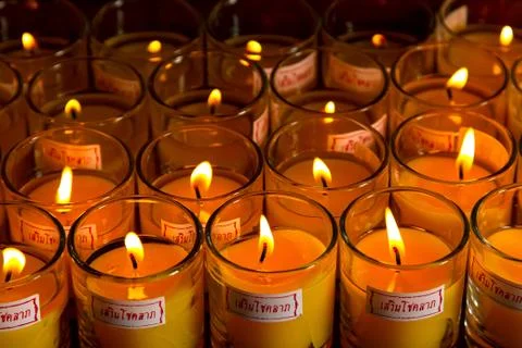 Allusions candles Stock Photos
