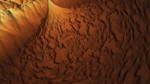 Alluvial Fan Mountain Front Digital Elevation Model Desert Hypsometric Tint 스톡 동영상 343382054
