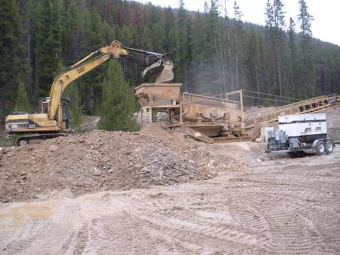 Alluvial Gold Mining Stock Photos