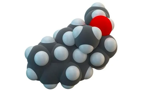Allylestrenol drug molecule Stock Illustration