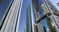 Almas tower and Jumeirah Lakes Towers, Dubai Multi Commodities Centre, UAE HD Footage