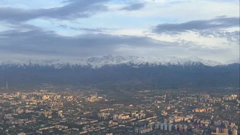 Almaty from high Stock Footage 315776045