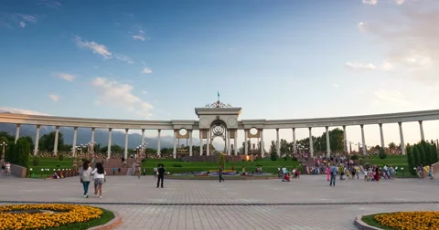 Almaty park time lapse Stock Footage 52689949