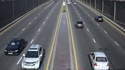Almaty traffic - 2 Video stock 186578759
