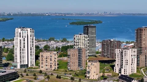 Almere Duin from the Sky Video stock 309866570