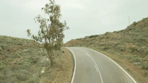 Almeria Road Dron Map, Spain Stock Footage 233700747