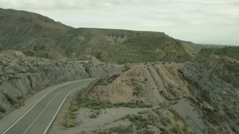 Almeria Road Dron Map, Spain Stock Footage 233715069
