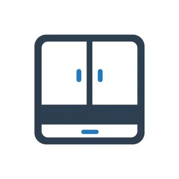Almirah Icon Stock Illustration