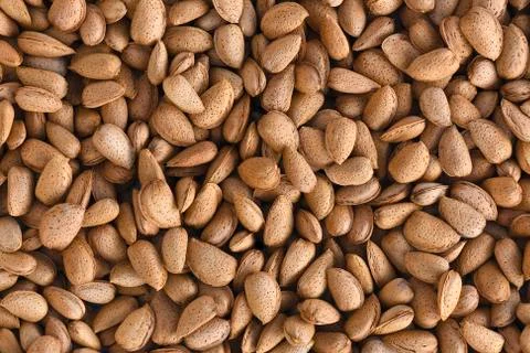 Almond background Stock Photos