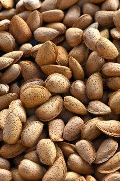 Almond background Stock Photos