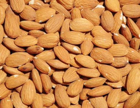 Almond background Stock Photos