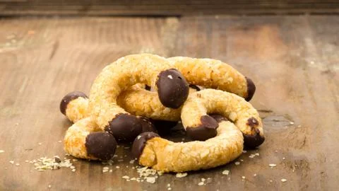 Almond biscuits Foto stock