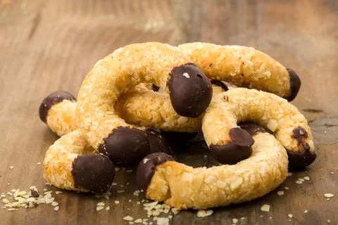 Almond biscuits Foto stock