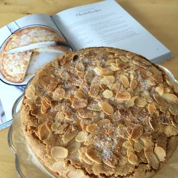Almond cake Stock Photos