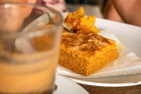 Almond cake Foto stock