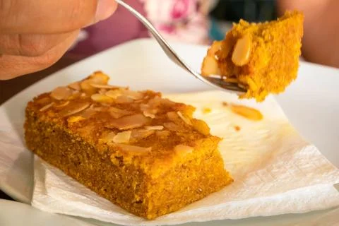 Almond cake Stock Photos