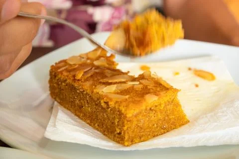 Almond cake Foto stock