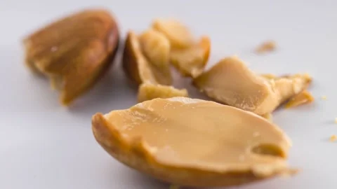 Almond Kernels And Shells Close-Up Shot 4k Stock Footage 338264899