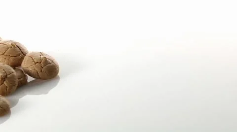 Almond macaroons Stock Footage 8574833