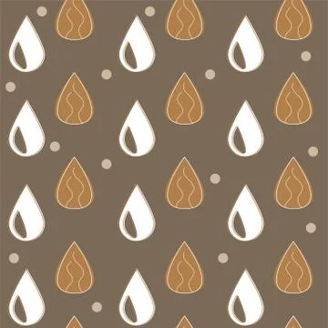 Almond milk - vector set of design elements and pattern for packaging background イラスト素材
