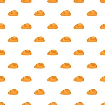 Almond nut pattern seamless repeating wallpaper background 스톡 일러스트