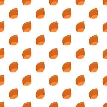 Almond nut seamless pattern on white background Stock Illustration