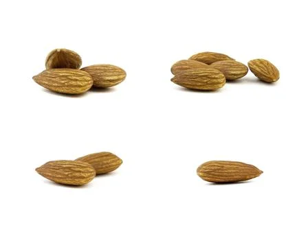 Almond Nut Set Stock Photos