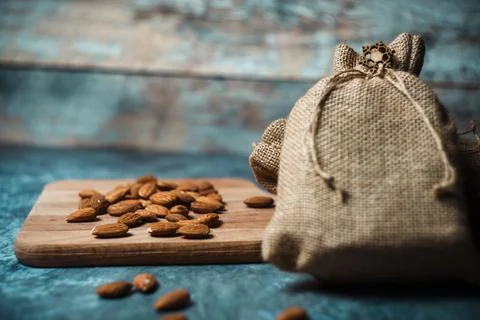 Almond nuts Stock Photos