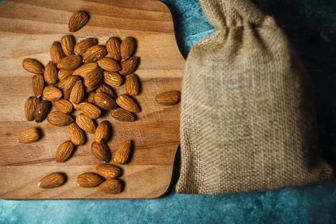 Almond nuts Foto stock