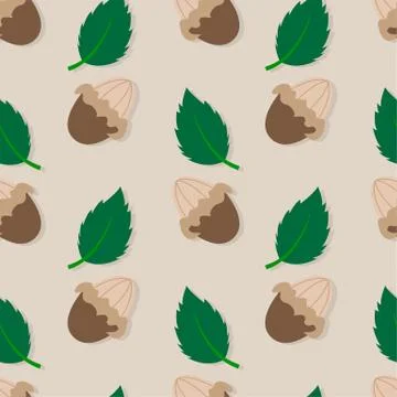 Almond seamless pattern イラスト素材