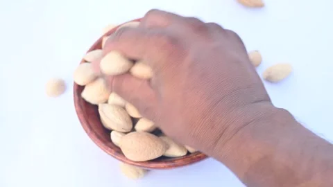 Almond with shell. Stock Footage 277681429