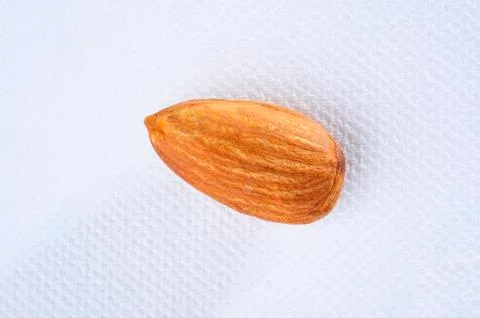 Almond on a white background Stock Photos