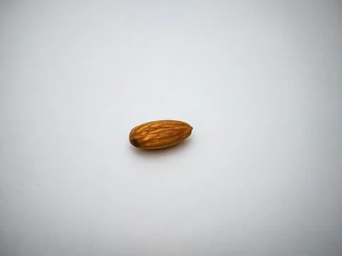 Almond in white background. Stock-Fotos