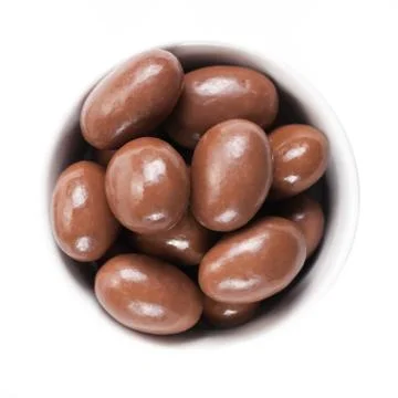 Almonds in chocolate Foto stock