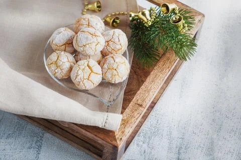 Almonds Cookies mac Stock Photos