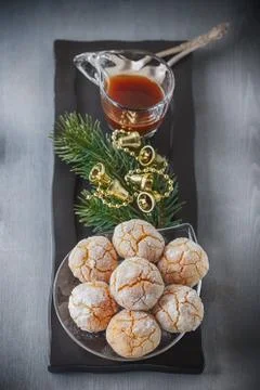 Almonds Cookies Macaroon Stock Photos