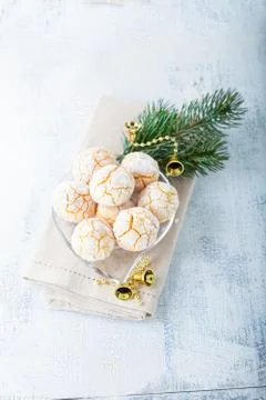Almonds Cookies Macaroon Stock Photos