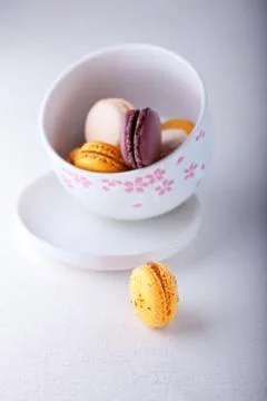 Almonds Cookies Macaroon Stock Photos
