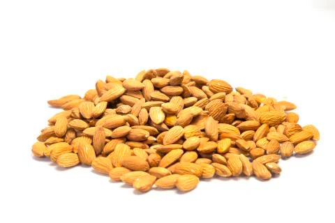 Almonds heap Stock Photos