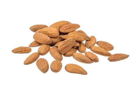 Almonds isolated Stock Photos
