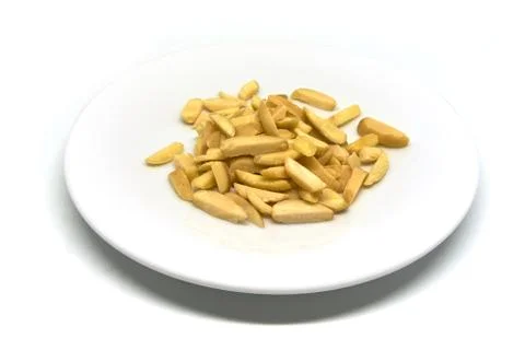 Almonds isolated on white background Stock Photos
