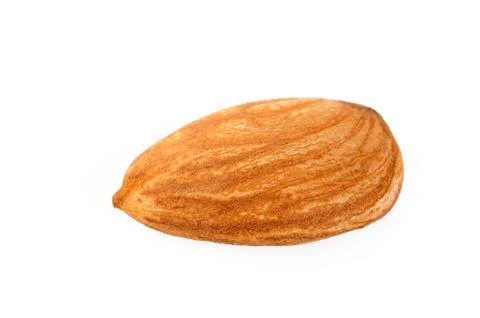 Almonds isolated on white Stock Photos