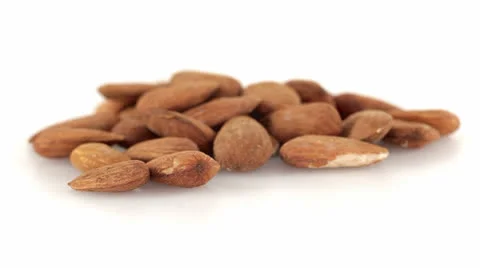 Almonds many front view Vidéo 23732469